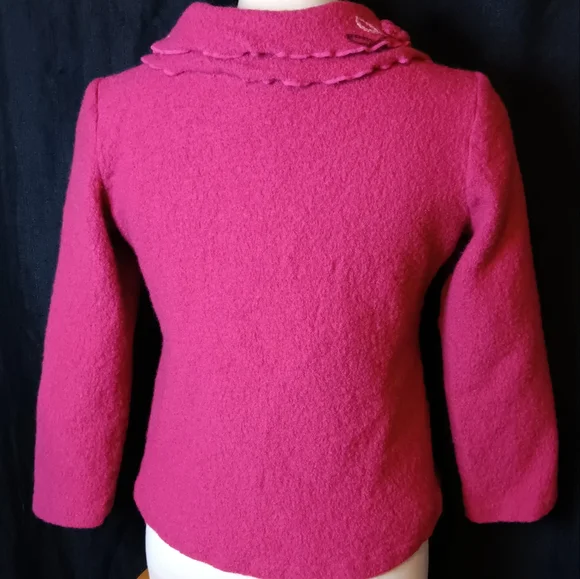 Pink Wool Coat - Picture 5 of 6